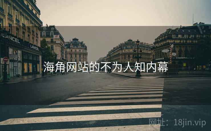 海角网站的不为人知内幕