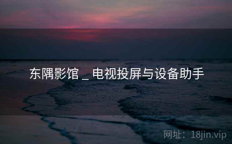 东隅影馆 _ 电视投屏与设备助手