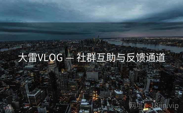 大雷VLOG — 社群互助与反馈通道
